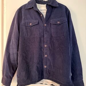 Ben Sherman Dark Blue Corduroy Shirt Jacket